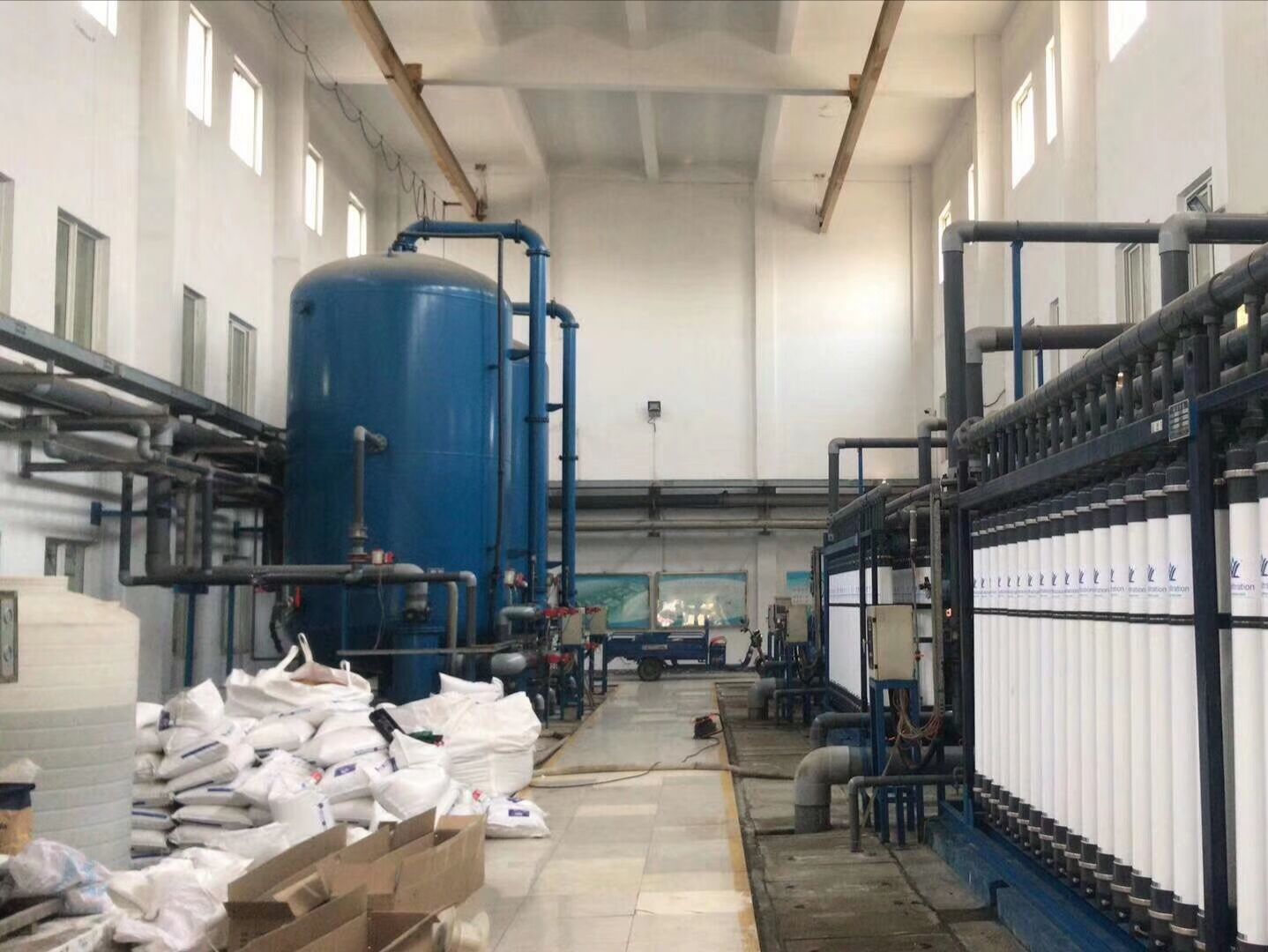 新疆五彩湾神华电厂纯化水系统-增加超滤膜组件